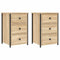 vidaXL Bedside Cabinets 2 pcs Sonoma Oak 40x36x60 cm Engineered Wood