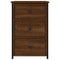 vidaXL Bedside Cabinets 2 pcs Brown Oak 40x36x60 cm Engineered Wood