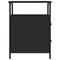 vidaXL Bedside Cabinet Black 44x45x60 cm Engineered Wood