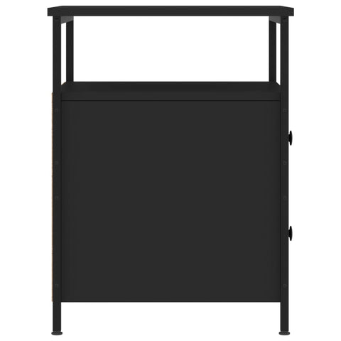 vidaXL Bedside Cabinets 2 pcs Black 44x45x60 cm Engineered Wood