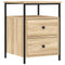 vidaXL Bedside Cabinet Sonoma Oak 44x45x60 cm Engineered Wood