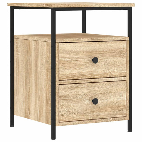 vidaXL Bedside Cabinets 2 pcs Sonoma Oak 44x45x60 cm Engineered Wood