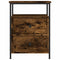 vidaXL Bedside Cabinet Smoked Oak 44x45x60 cm Engineered Wood