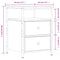 vidaXL Bedside Cabinet Smoked Oak 44x45x60 cm Engineered Wood