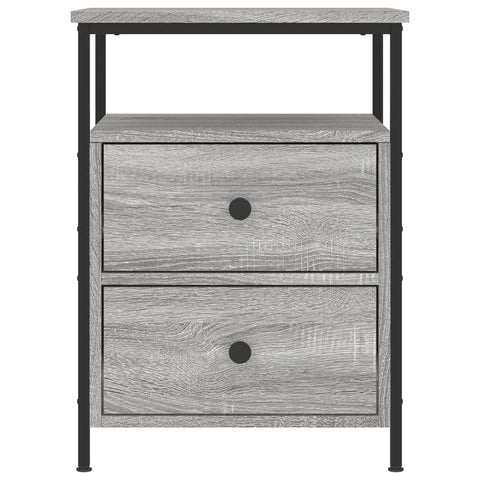 vidaXL Bedside Cabinet Grey Sonoma 44x45x60 cm Engineered Wood