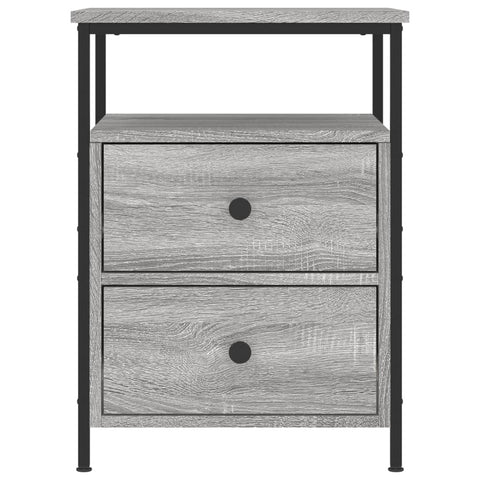 vidaXL Bedside Cabinets 2 pcs Grey Sonoma 44x45x60 cm Engineered Wood
