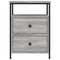 vidaXL Bedside Cabinets 2 pcs Grey Sonoma 44x45x60 cm Engineered Wood