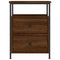 vidaXL Bedside Cabinet Brown Oak 44x45x60 cm Engineered Wood