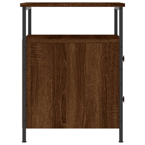 vidaXL Bedside Cabinet Brown Oak 44x45x60 cm Engineered Wood