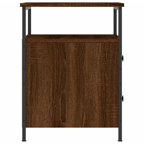 vidaXL Bedside Cabinets 2 pcs Brown Oak 44x45x60 cm Engineered Wood
