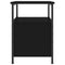 vidaXL Bedside Cabinet Black 34x35.5x50 cm Engineered Wood