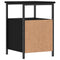 vidaXL Bedside Cabinet Black 34x35.5x50 cm Engineered Wood