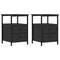 vidaXL Bedside Cabinets 2 pcs Black 34x35.5x50 cm Engineered Wood
