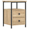 vidaXL Bedside Cabinet Sonoma Oak 34x35.5x50 cm Engineered Wood