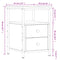 vidaXL Bedside Cabinet Sonoma Oak 34x35.5x50 cm Engineered Wood