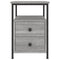 vidaXL Bedside Cabinet Grey Sonoma 34x35.5x50 cm Engineered Wood