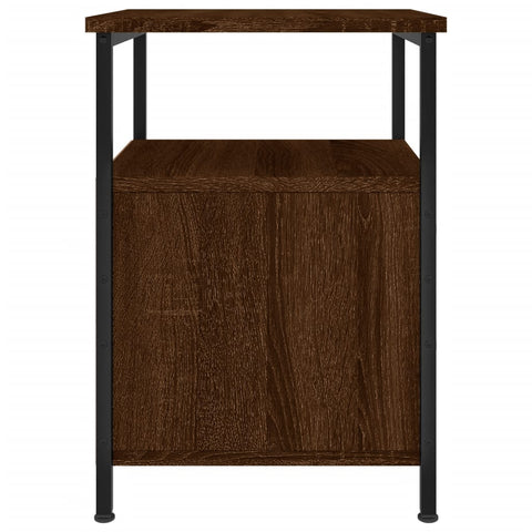 vidaXL Bedside Cabinet Brown Oak 34x35.5x50 cm Engineered Wood