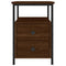 vidaXL Bedside Cabinets 2 pcs Brown Oak 34x35.5x50 cm Engineered Wood