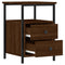 vidaXL Bedside Cabinets 2 pcs Brown Oak 34x35.5x50 cm Engineered Wood