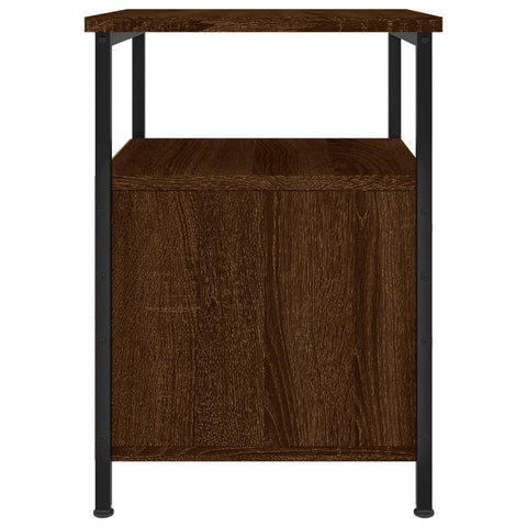 vidaXL Bedside Cabinets 2 pcs Brown Oak 34x35.5x50 cm Engineered Wood