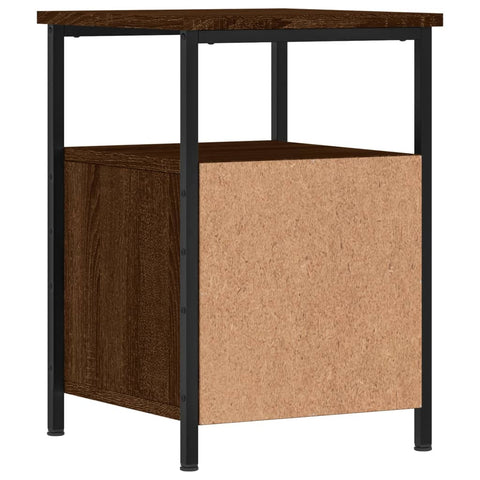 vidaXL Bedside Cabinets 2 pcs Brown Oak 34x35.5x50 cm Engineered Wood