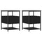 vidaXL Bedside Cabinets 2 pcs Black 40x42x56 cm Engineered Wood