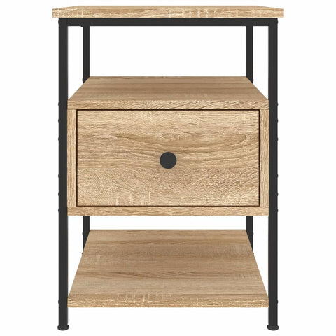 vidaXL Bedside Cabinet Sonoma Oak 40x42x56 cm Engineered Wood