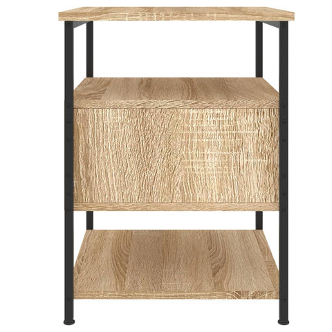 vidaXL Bedside Cabinet Sonoma Oak 40x42x56 cm Engineered Wood