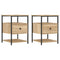 vidaXL Bedside Cabinets 2 pcs Sonoma Oak 40x42x56 cm Engineered Wood