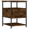 vidaXL Bedside Cabinet Smoked Oak 40x42x56 cm Engineered Wood
