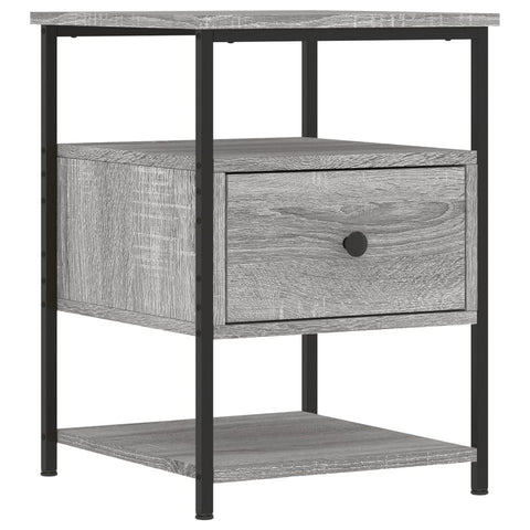 vidaXL Bedside Cabinet Grey Sonoma 40x42x56 cm Engineered Wood