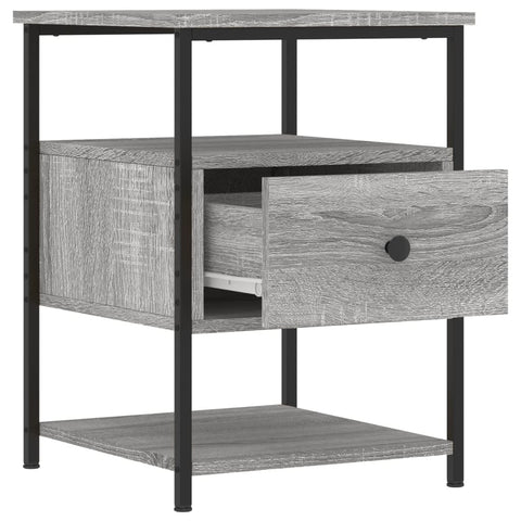 vidaXL Bedside Cabinet Grey Sonoma 40x42x56 cm Engineered Wood
