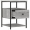 vidaXL Bedside Cabinet Grey Sonoma 40x42x56 cm Engineered Wood