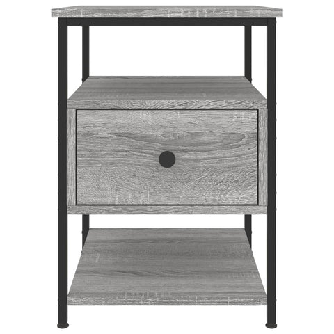 vidaXL Bedside Cabinet Grey Sonoma 40x42x56 cm Engineered Wood