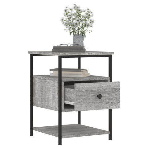 vidaXL Bedside Cabinets 2 pcs Grey Sonoma 40x42x56 cm Engineered Wood