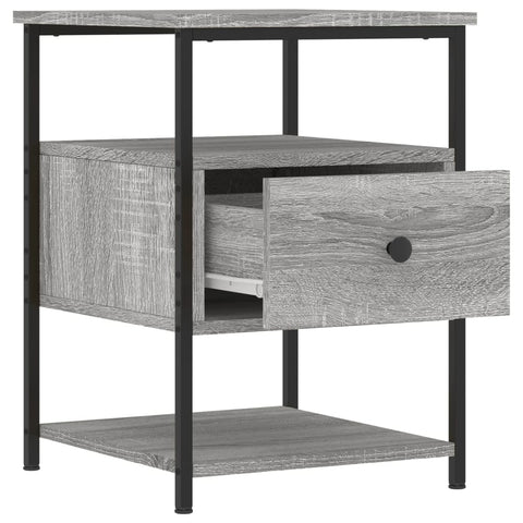 vidaXL Bedside Cabinets 2 pcs Grey Sonoma 40x42x56 cm Engineered Wood