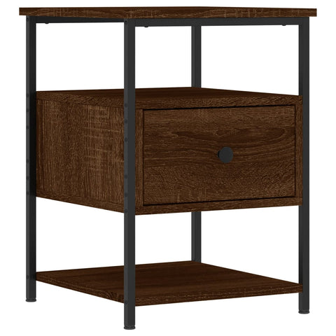 vidaXL Bedside Cabinets 2 pcs Brown Oak 40x42x56 cm Engineered Wood