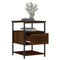 vidaXL Bedside Cabinets 2 pcs Brown Oak 40x42x56 cm Engineered Wood