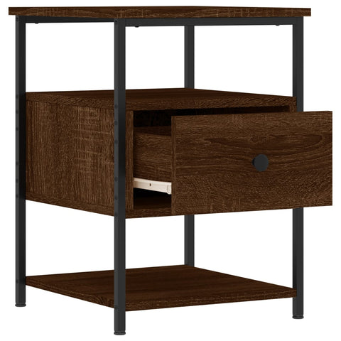 vidaXL Bedside Cabinets 2 pcs Brown Oak 40x42x56 cm Engineered Wood