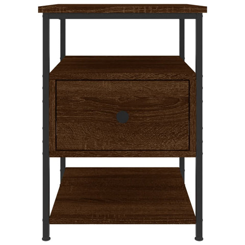 vidaXL Bedside Cabinets 2 pcs Brown Oak 40x42x56 cm Engineered Wood