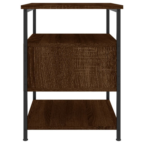 vidaXL Bedside Cabinets 2 pcs Brown Oak 40x42x56 cm Engineered Wood