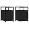 vidaXL Bedside Cabinets 2 pcs Black 40x42x60 cm Engineered Wood