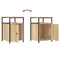 vidaXL Bedside Cabinet Sonoma Oak 40x42x60 cm Engineered Wood