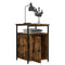 vidaXL Bedside Cabinet Smoked Oak 40x42x60 cm Engineered Wood
