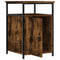 vidaXL Bedside Cabinet Smoked Oak 40x42x60 cm Engineered Wood