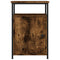 vidaXL Bedside Cabinet Smoked Oak 40x42x60 cm Engineered Wood