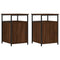 vidaXL Bedside Cabinets 2 pcs Brown Oak 40x42x60 cm Engineered Wood