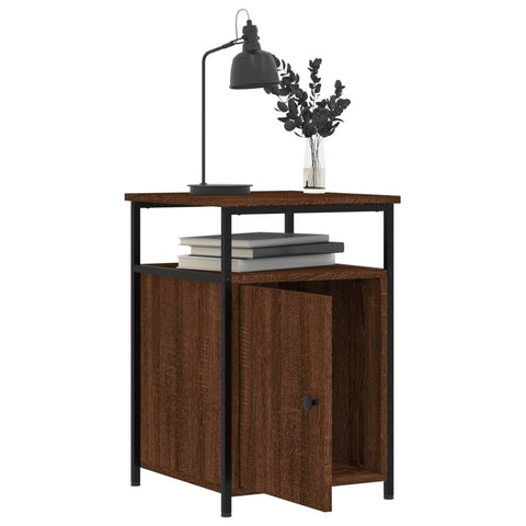 vidaXL Bedside Cabinets 2 pcs Brown Oak 40x42x60 cm Engineered Wood