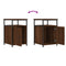 vidaXL Bedside Cabinets 2 pcs Brown Oak 40x42x60 cm Engineered Wood