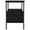 vidaXL Bedside Cabinet Black 34x36x50 cm Engineered Wood